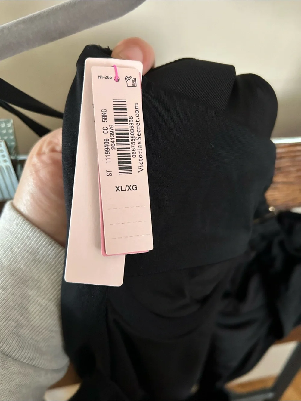 Victoria's Secret Black One-Piece Swimsuit with Adjustable Straps